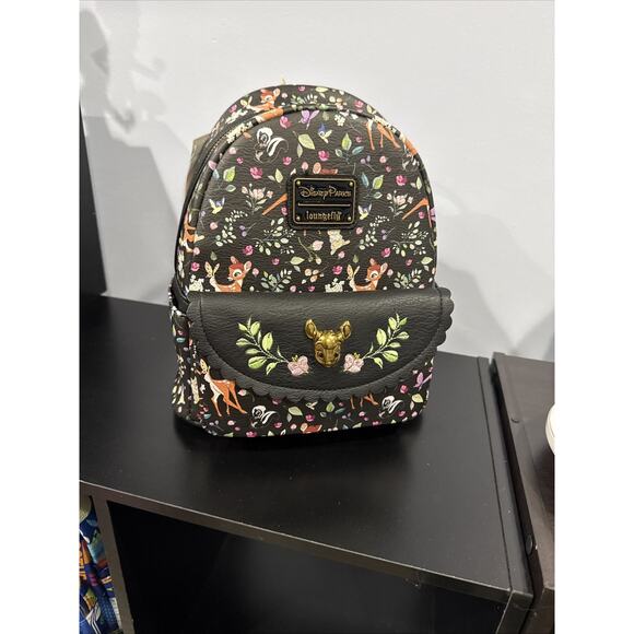 Bambi & Forest Friends Floral Mini Backpack Disney Parks Loungefly NWT main image 10